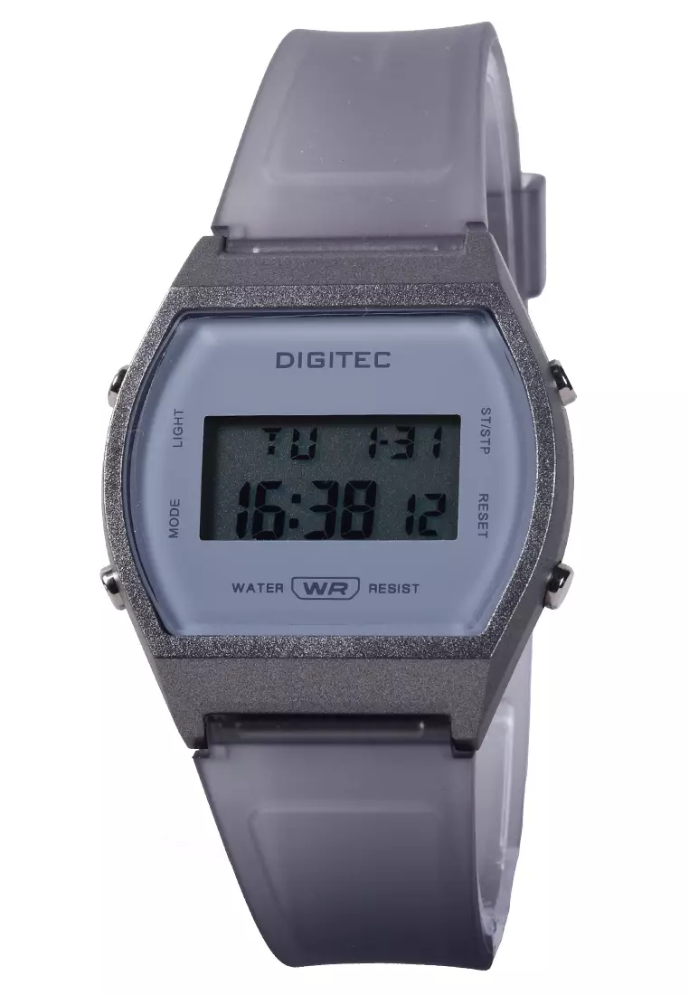 Digitec - Female Digital Watches - Jam Tangan Digital Wanita - Grey - Resin Strap - 6062-G