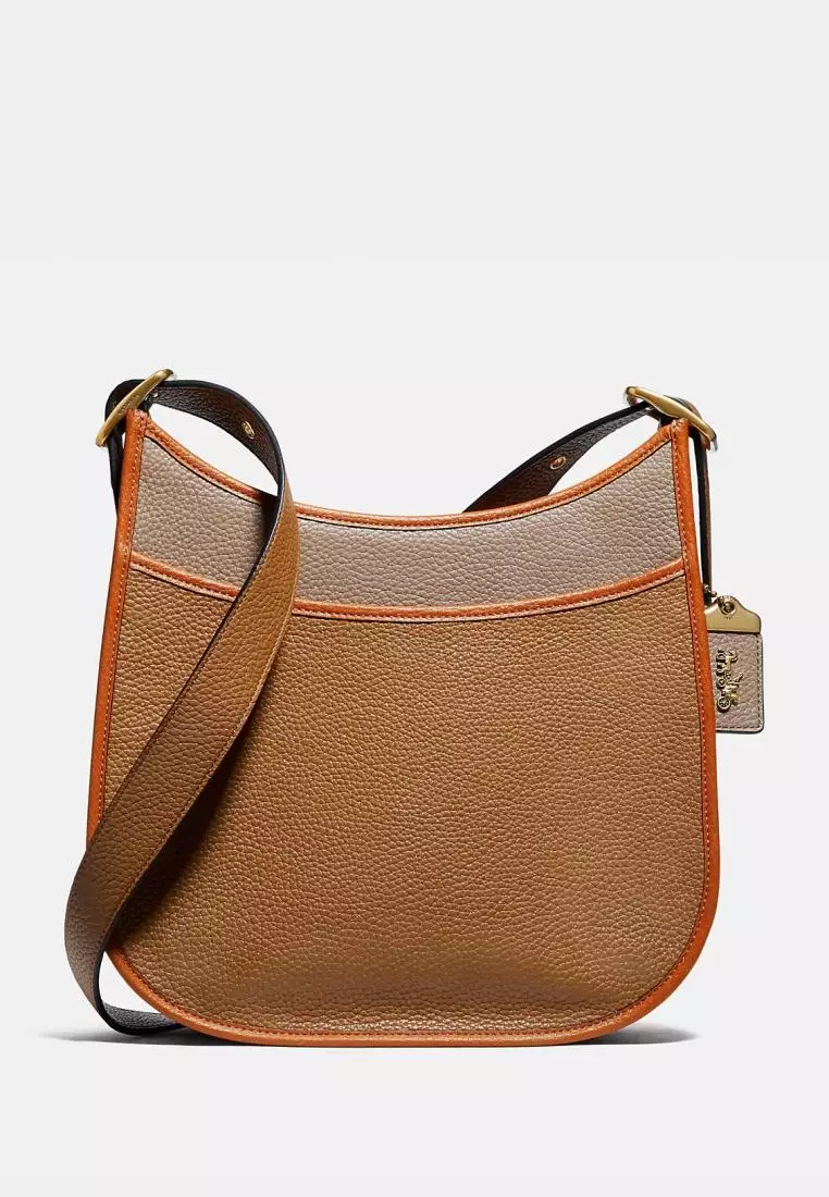 Jual Coach Coach Emery Crossbody In Colorblock Saddle Original
