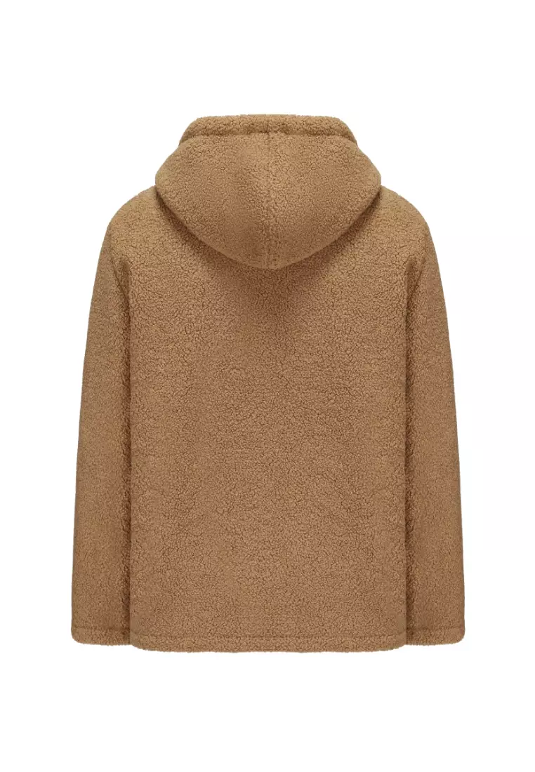 Men's Hoodie Sherpa Fleece Jacket