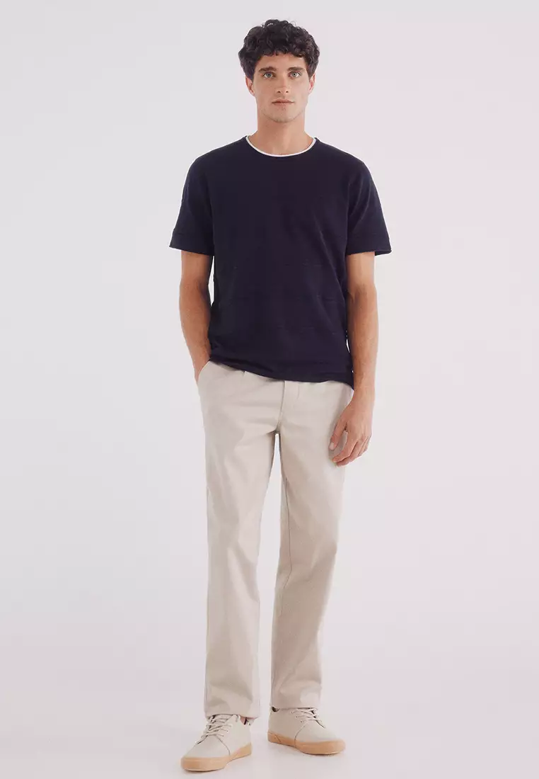 Short Sleeve Textured Jumper