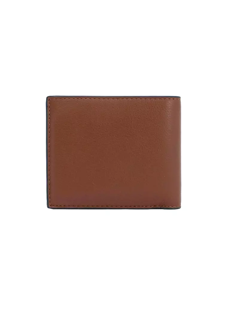 Coach dark saddle wallet sales