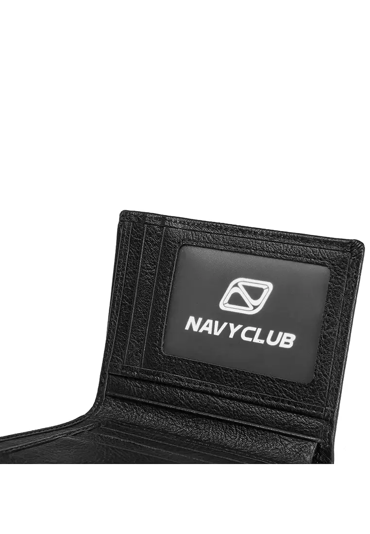 Navy Club Navajo Dompet Pria Lipat Dompet Kulit Asli - Free Box Exclusive