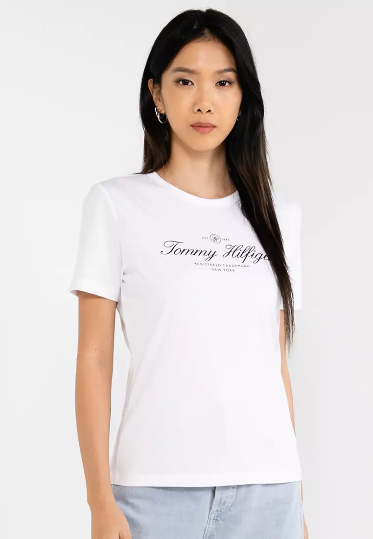 tommy hilfiger script t shirt