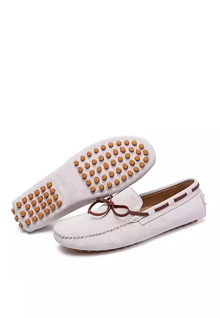 White hot sale colour loafers