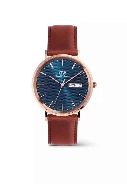 Classic Day Display St Mawes Rose Gold Arctic  - Men Watch stainless steel leather watch DW Official Authentic Original