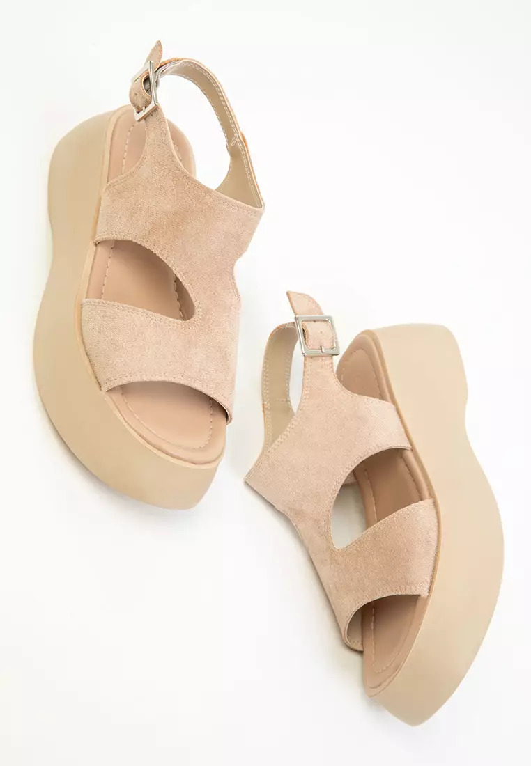Suede Women's Sandals - Skin 18983