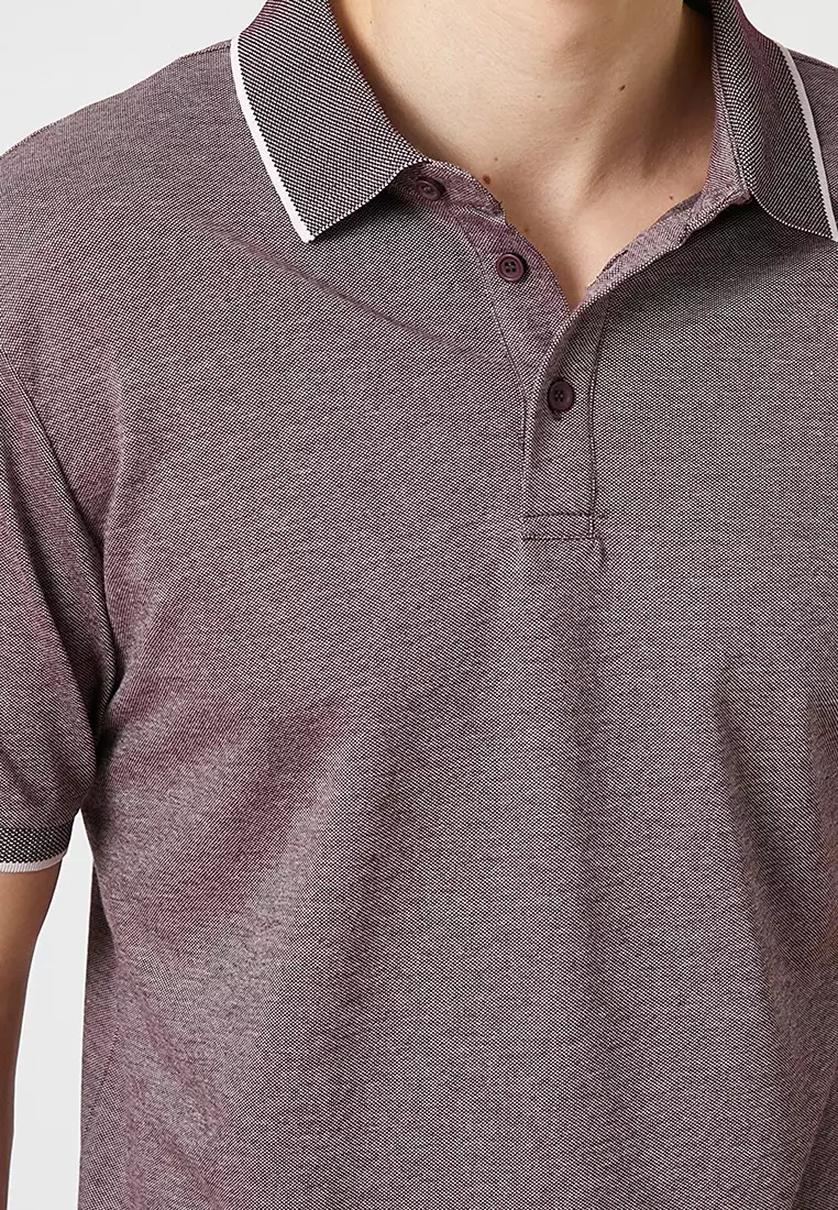 Buy KOTON Polo Neck T Shirt Button Detailed 2024 Online ZALORA