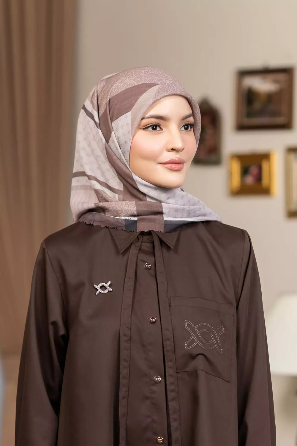 Klamby - Tiani Scarf Ivy Mahogany