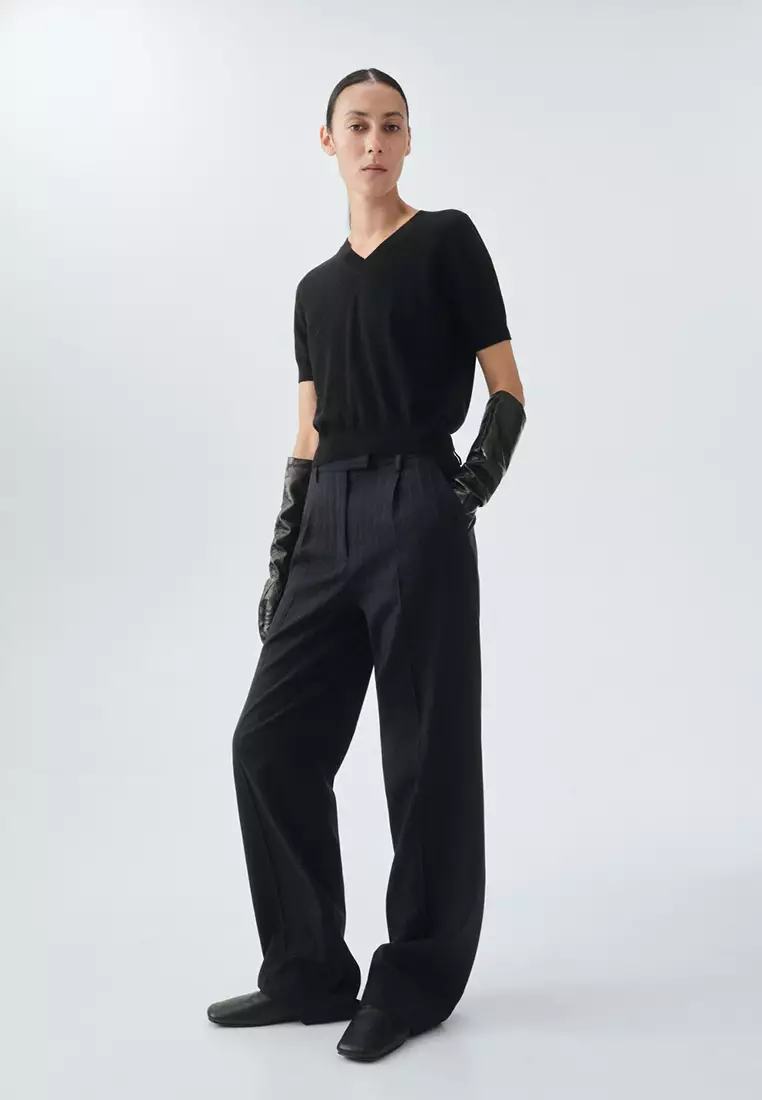 100% Wool V-Neck Sweater