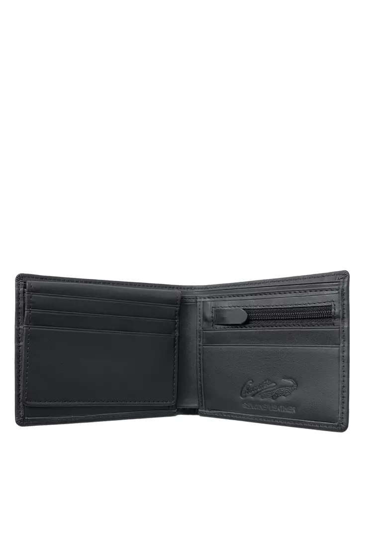 Crocodile 887BY Dompet Pria Men Wallet Leather Kulit Original - Hitam