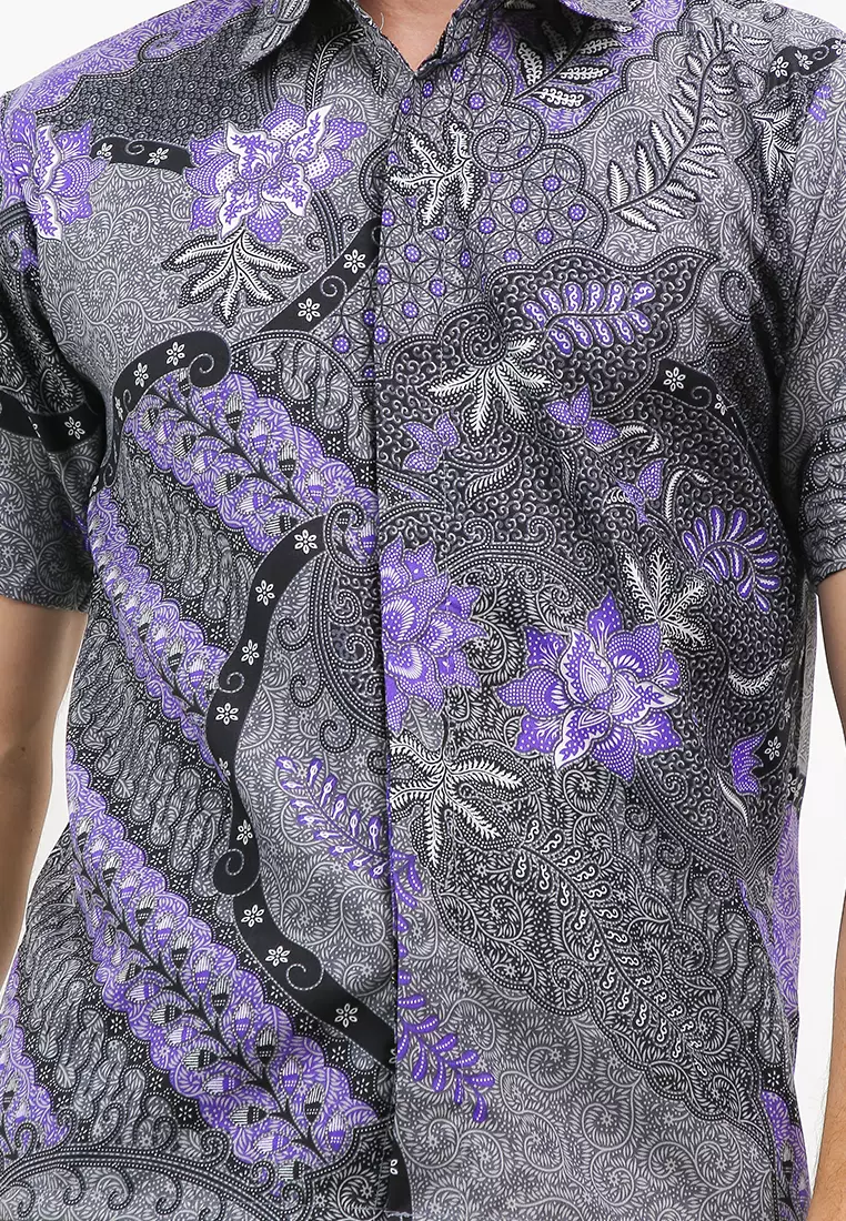 Prodo Kemeja Batik Exclusive Premium Pria Casual Modern Lengan Pendek
