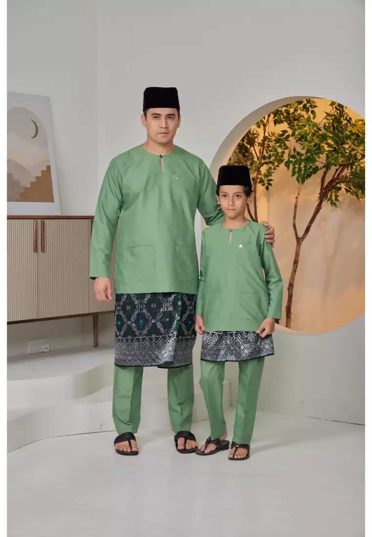 Baju Melayu Moden Teluk Belanga For Kids