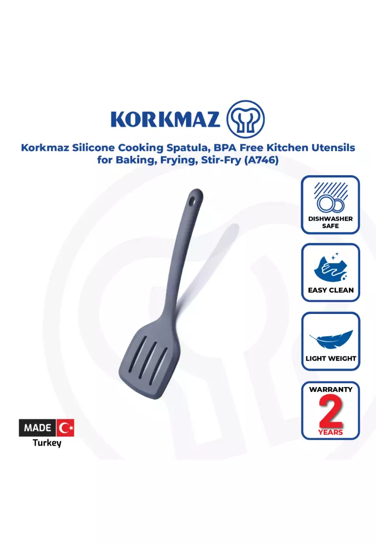 Buy KORKMAZ Silicone Cooking Spatula BPA Free Kitchen Utensils for