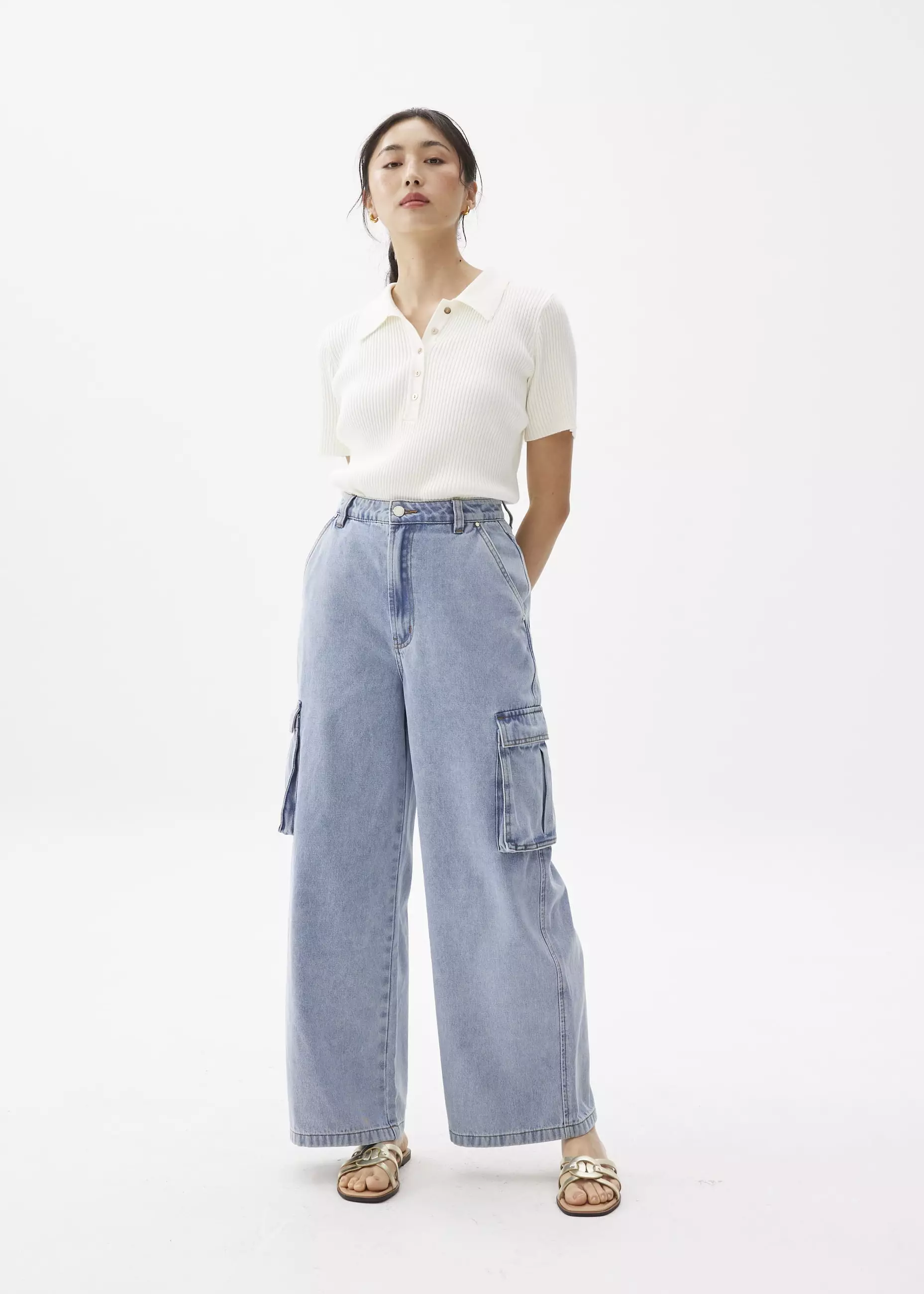 Celana Wanita - Denim Straight Leg Jeans