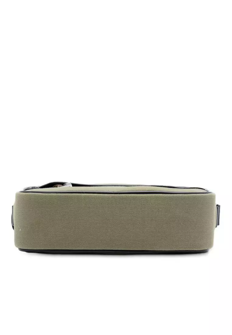 Pre-Loved Saint Laurent Small Canvas Camp Camera Bag