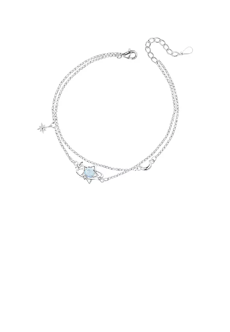 Glass best sale stone bracelet