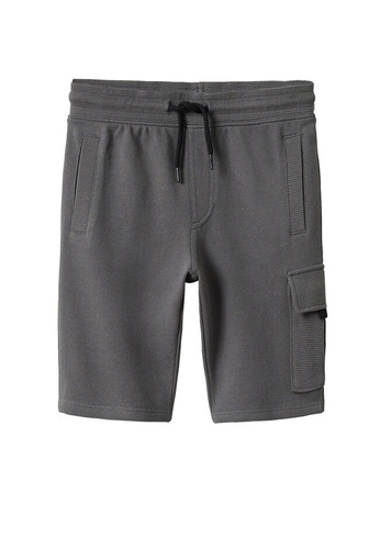 MANGO KIDS grey Cotton Bermuda Shorts FB220KA2C57CDFGS_1
