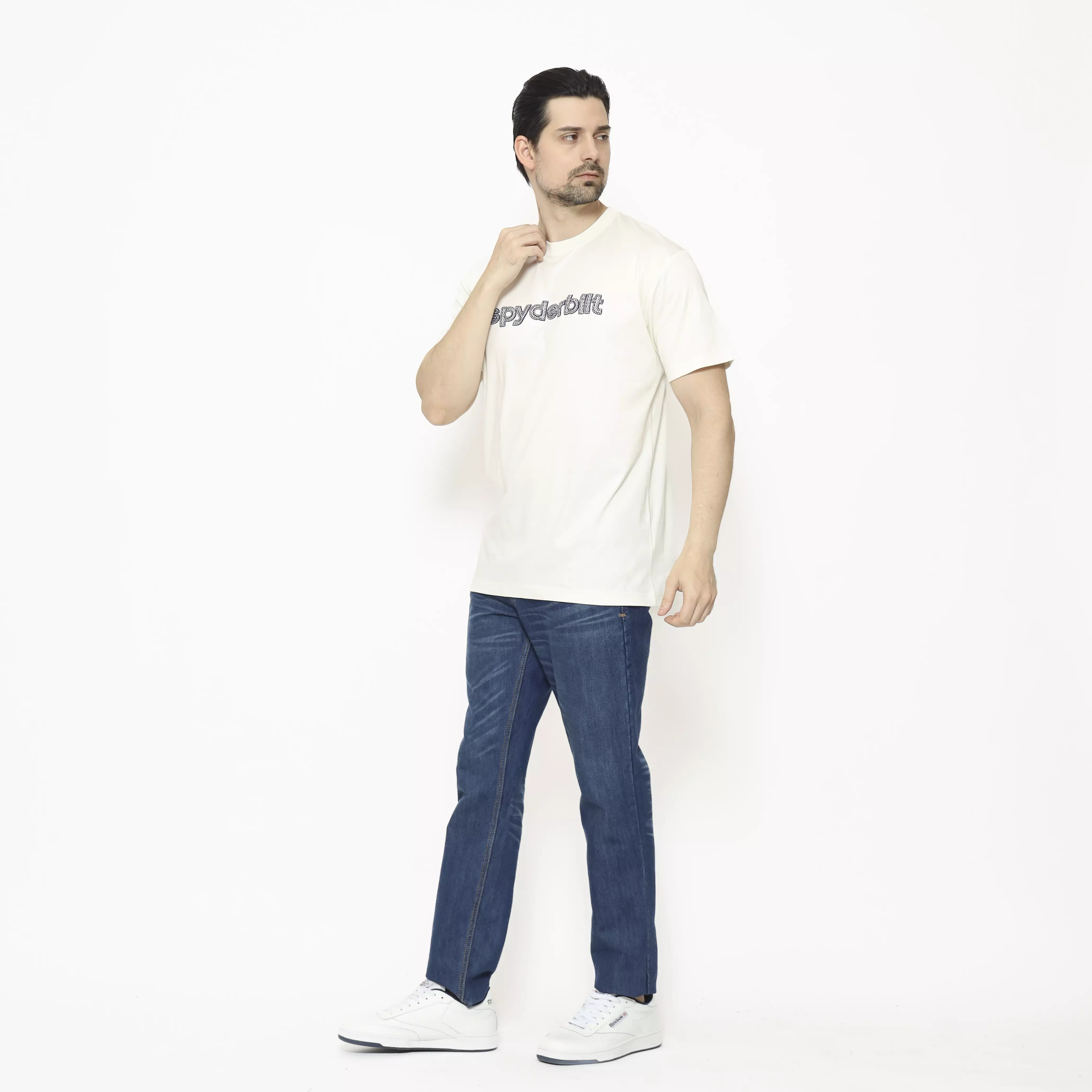 Spyderbilt Kaos lengan pendek Pria Avery Tencel Planet Surf