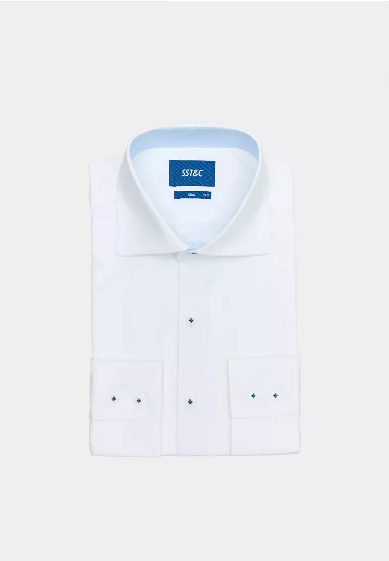 White Slim Fit Shirt