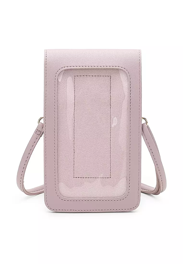 Women's Shoulder Sling Bag / Crossbody Bag - Dark Pink