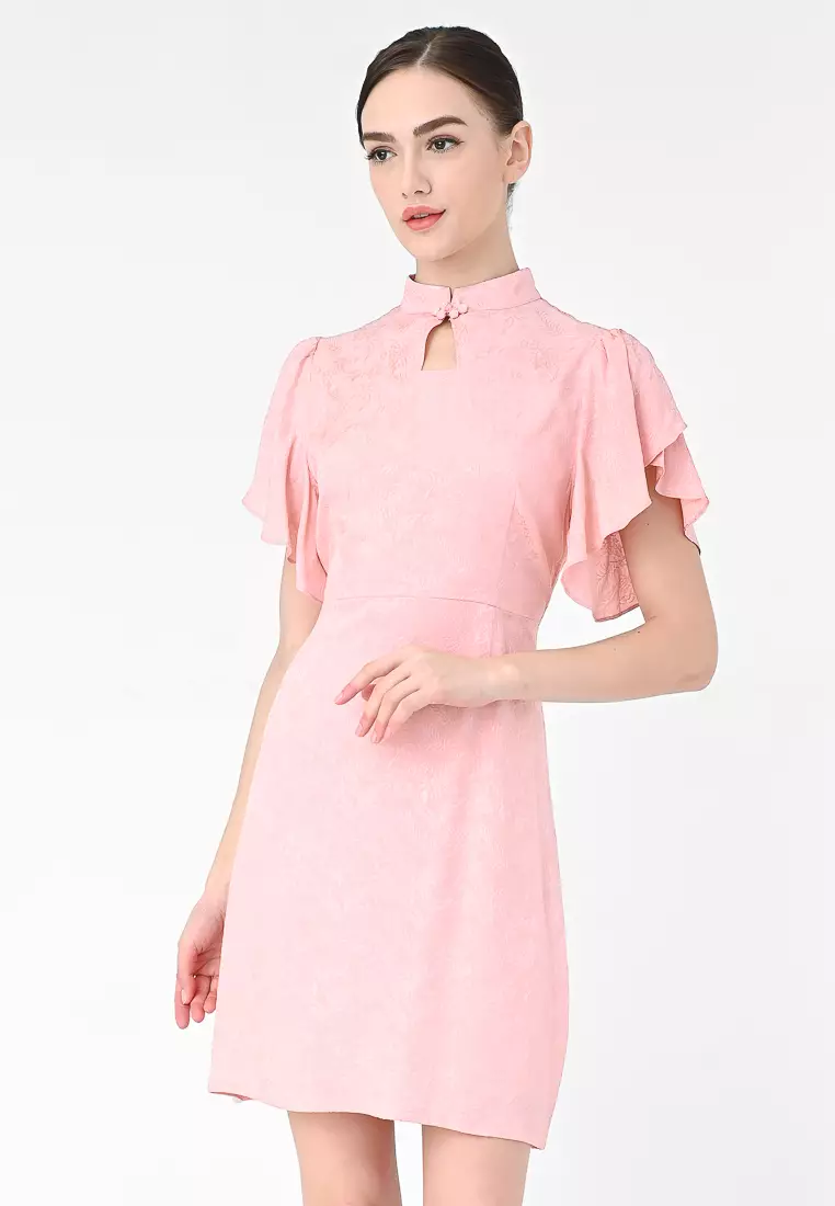 旗袍迷你连衣裙