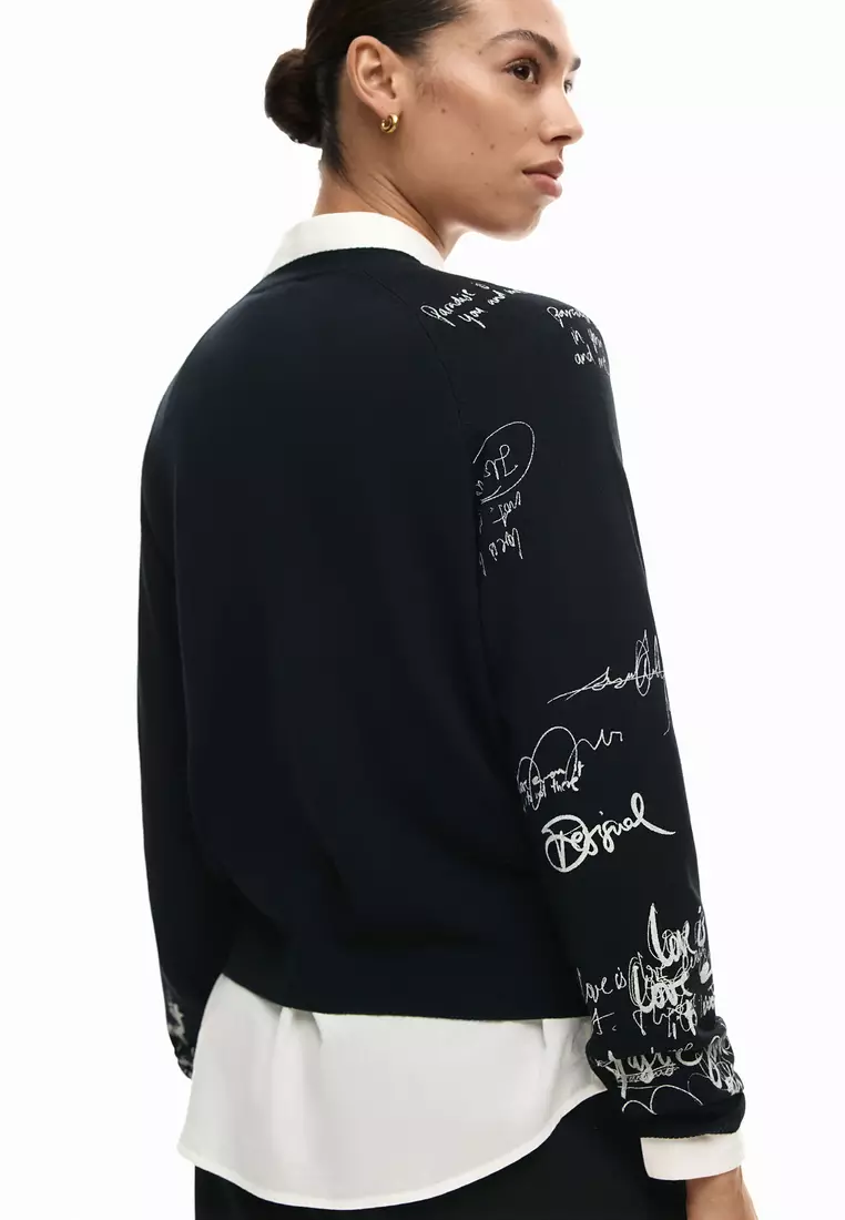 Fine Lettering Sweater