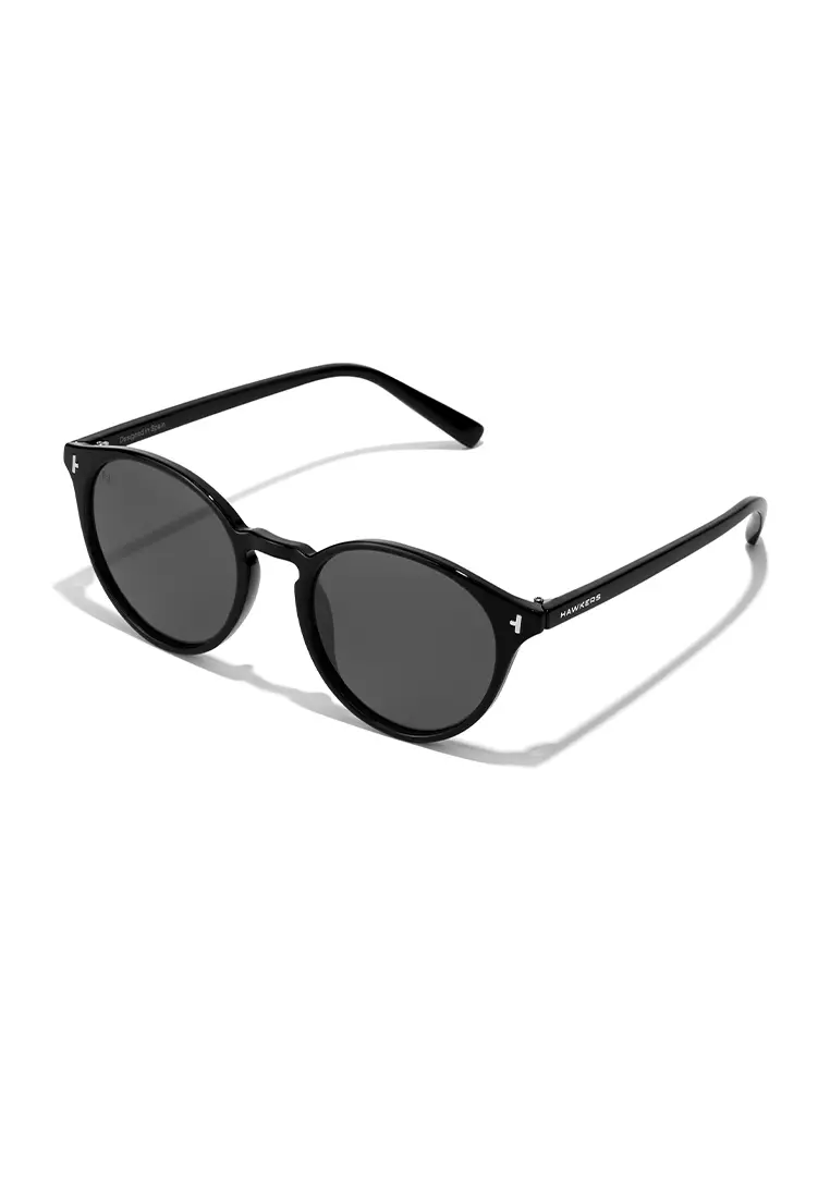 HAWKERS POLARIZED Black Dark SALT Sunglasses for Men and Women, Unisex. UV400 Protection. Official Product designed in Spain