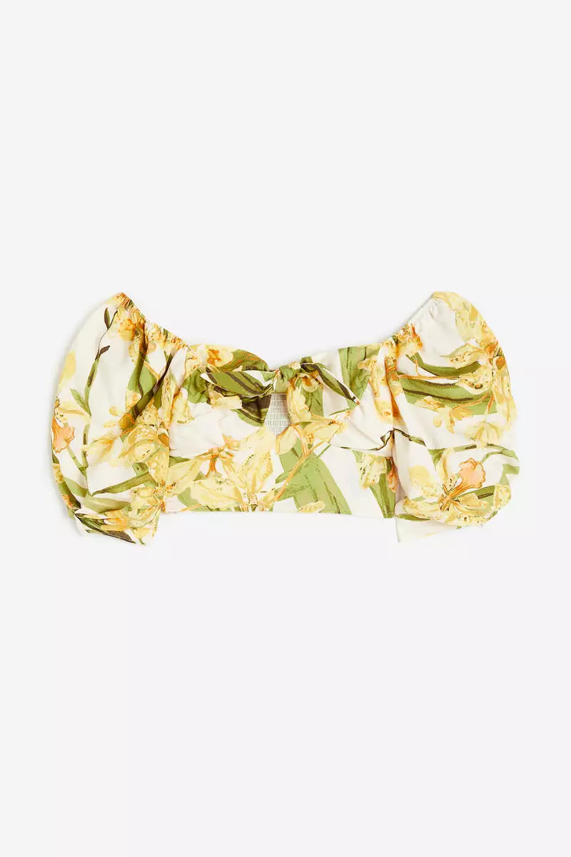 Tie-detail cropped top