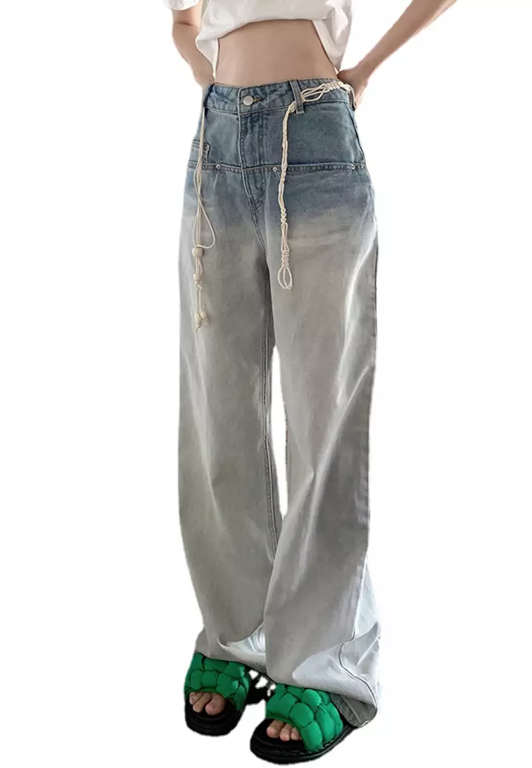 Buy Sunnydaysweety 2024 A/W Vintage Jeans Women's Loose Straight CA080776  2024 Online
