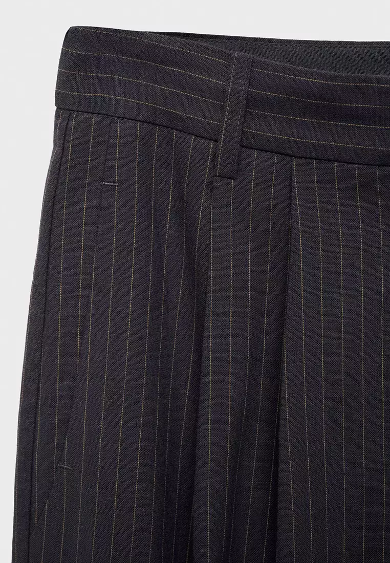 Straight-Fit Suit Trousers