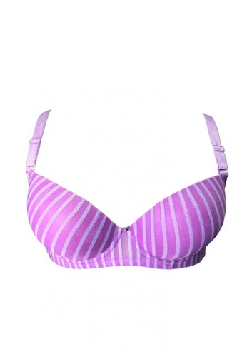 Modernform International purple Comfort Stripes Push Up Bra (P1141) E76ABUSDED2942GS_1