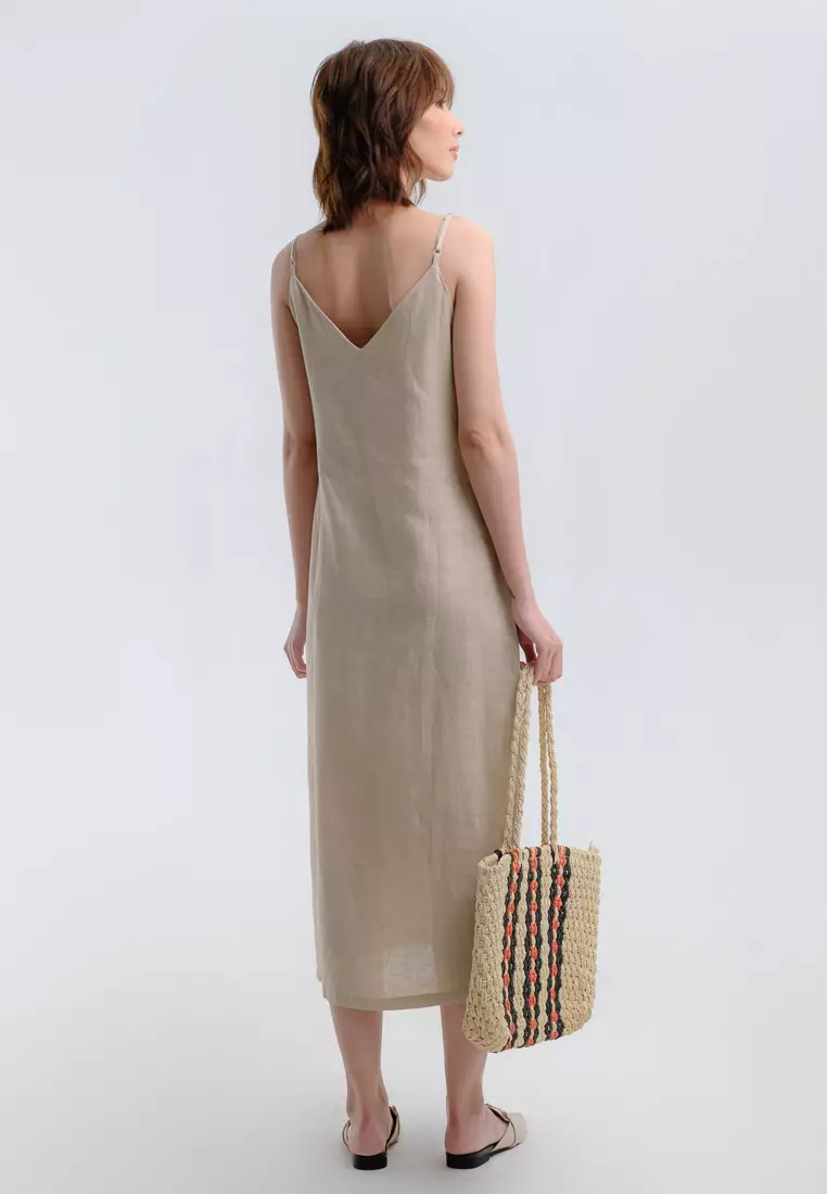 Scent of Summer Midi Linen Dress