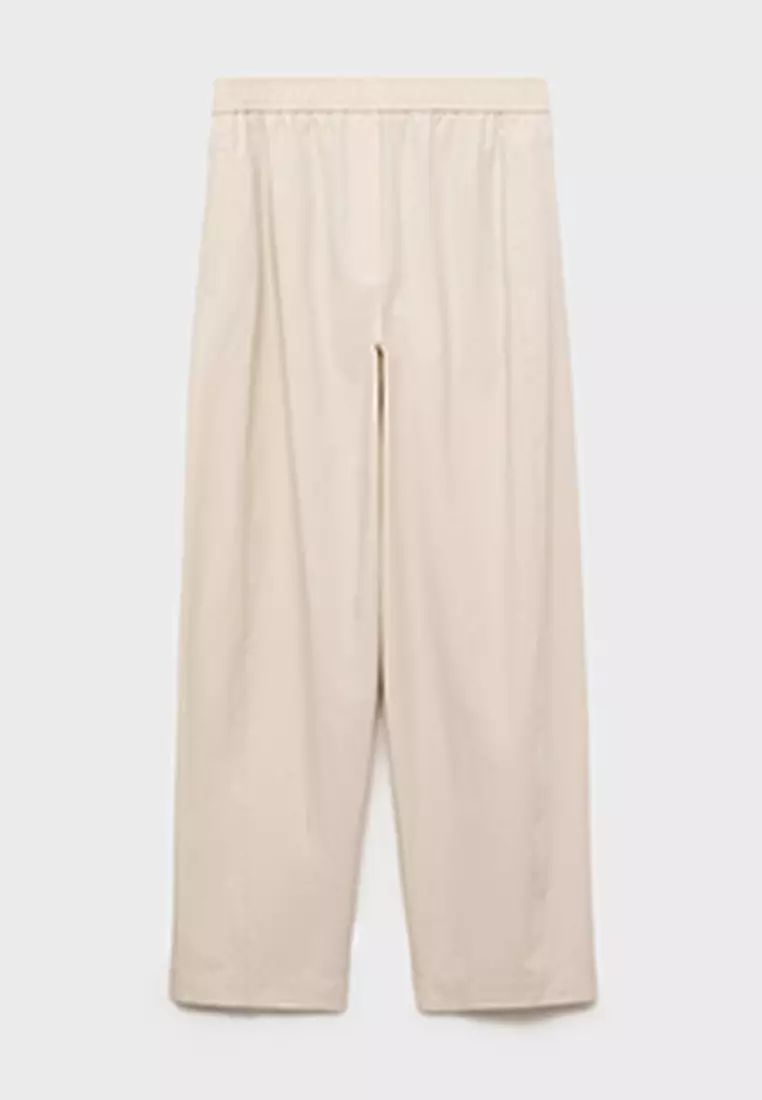 Paper Bag Cotton Trousers