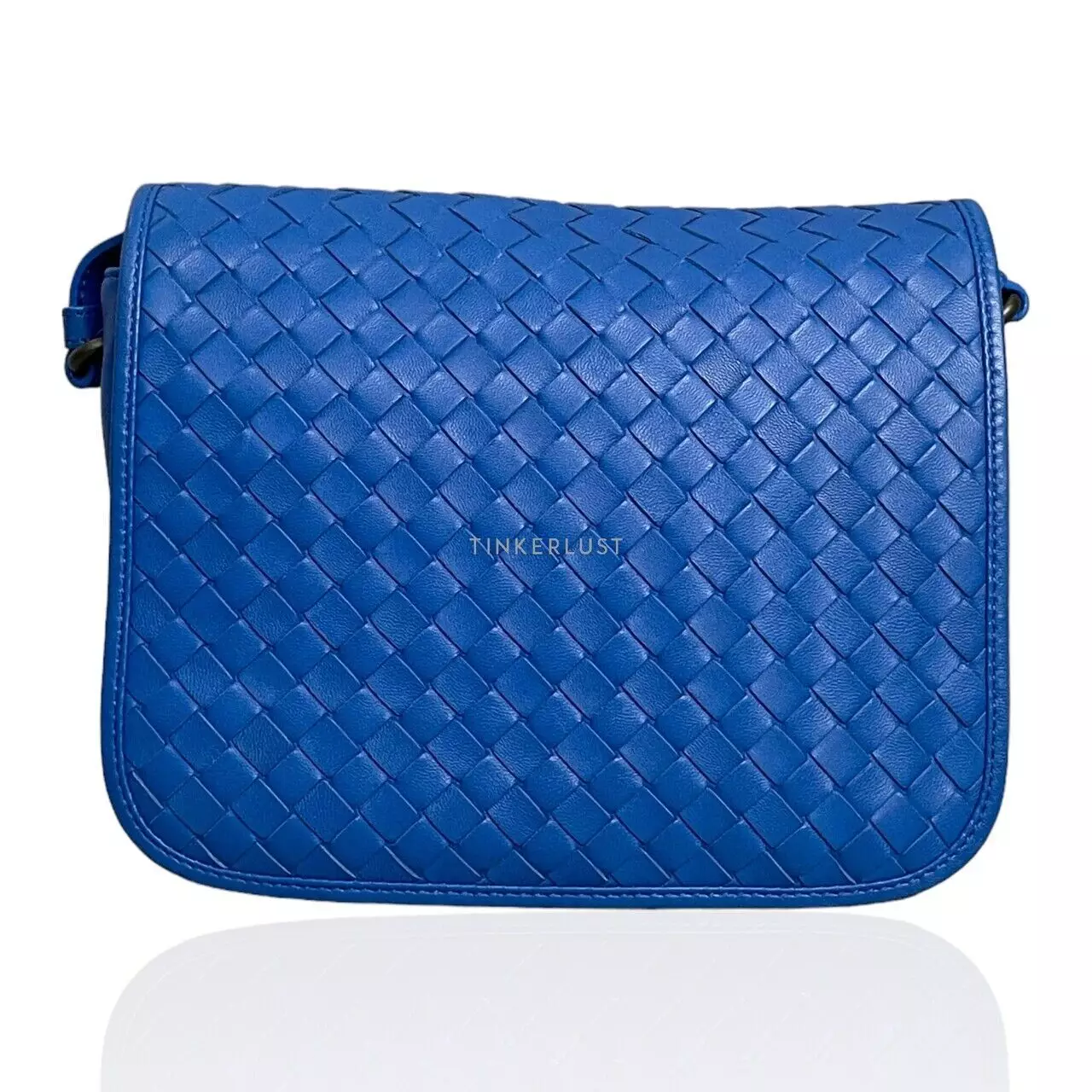 Jual BOTTEGA VENETA [PRELOVED] Bottega Veneta Blue Intrecciato Woven ...