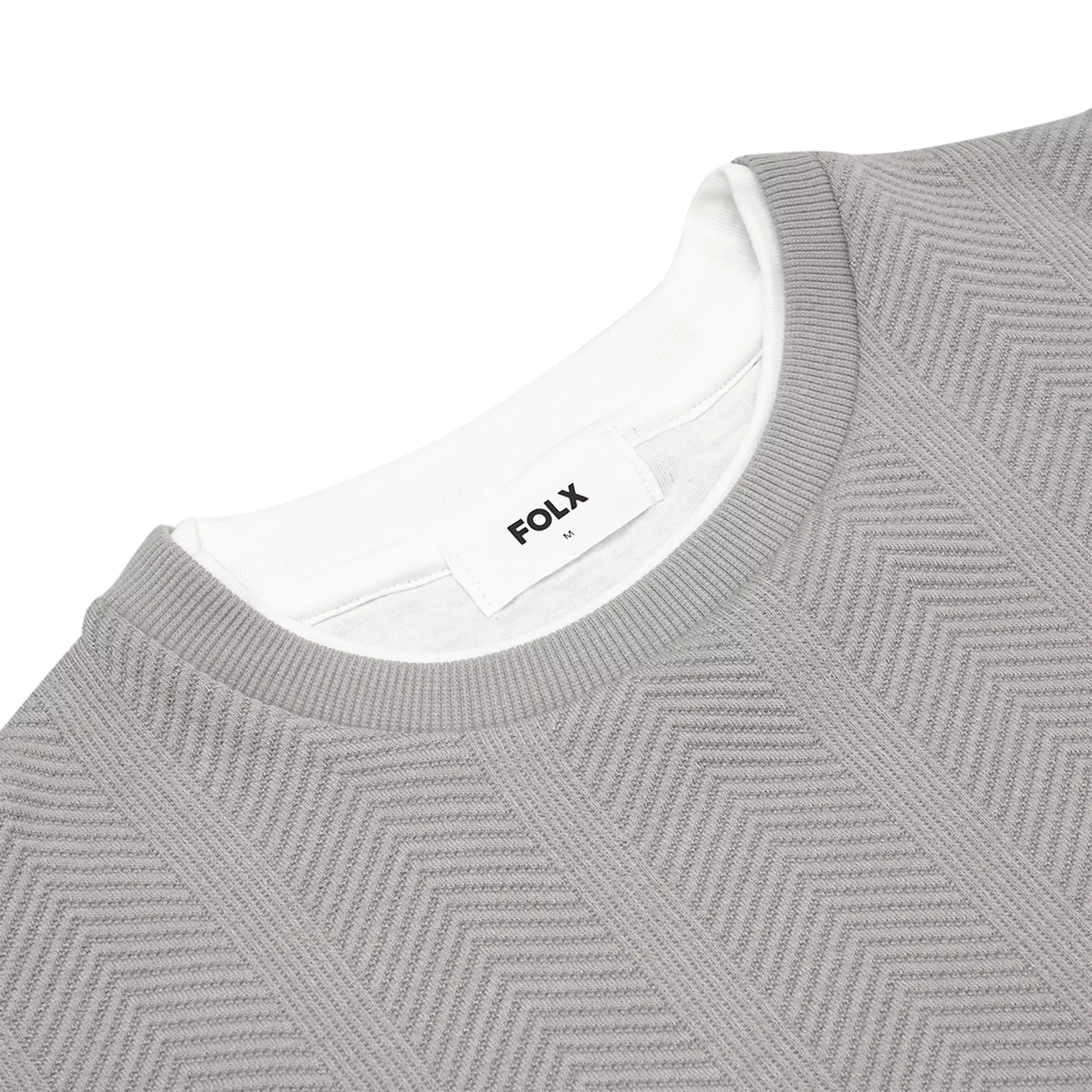 Arrow Textured T-Shirt Grey