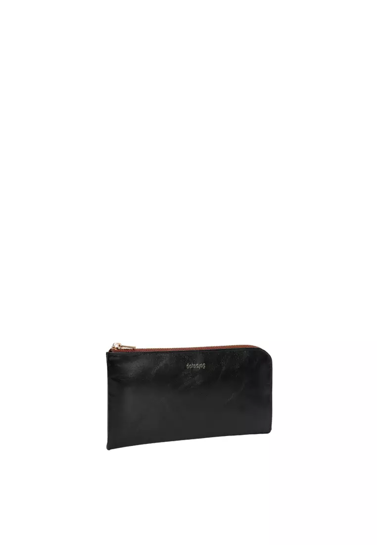 L-Zip Long Wallet - Black