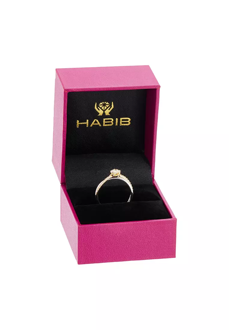 HABIB Diamond Ring in 375/9K White and Yellow Gold 272580325