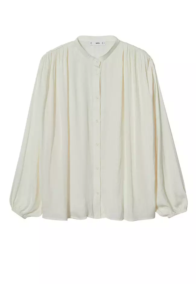 Buttoned Flowy Blouse