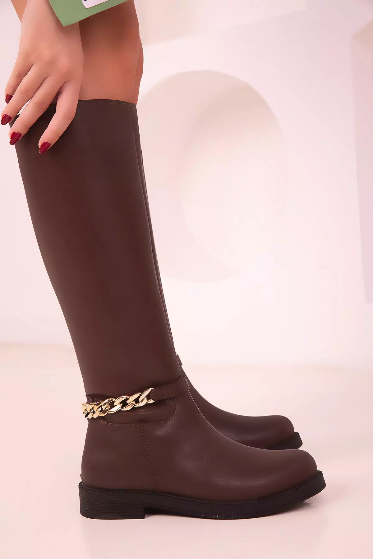 Chain Long Boots