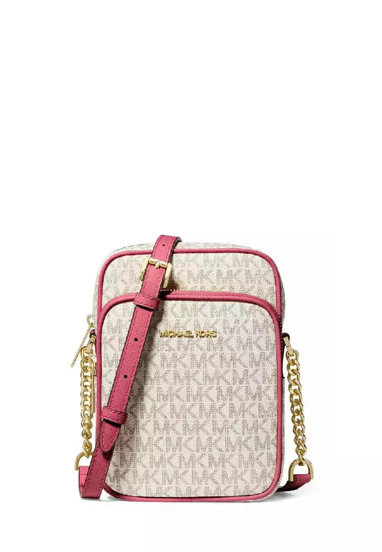 Michael kors jet set medium logo crossbody hotsell
