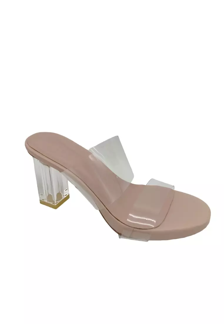 Discount on Lo'renza  shoes - SKU: Venus Glass Heel Slide