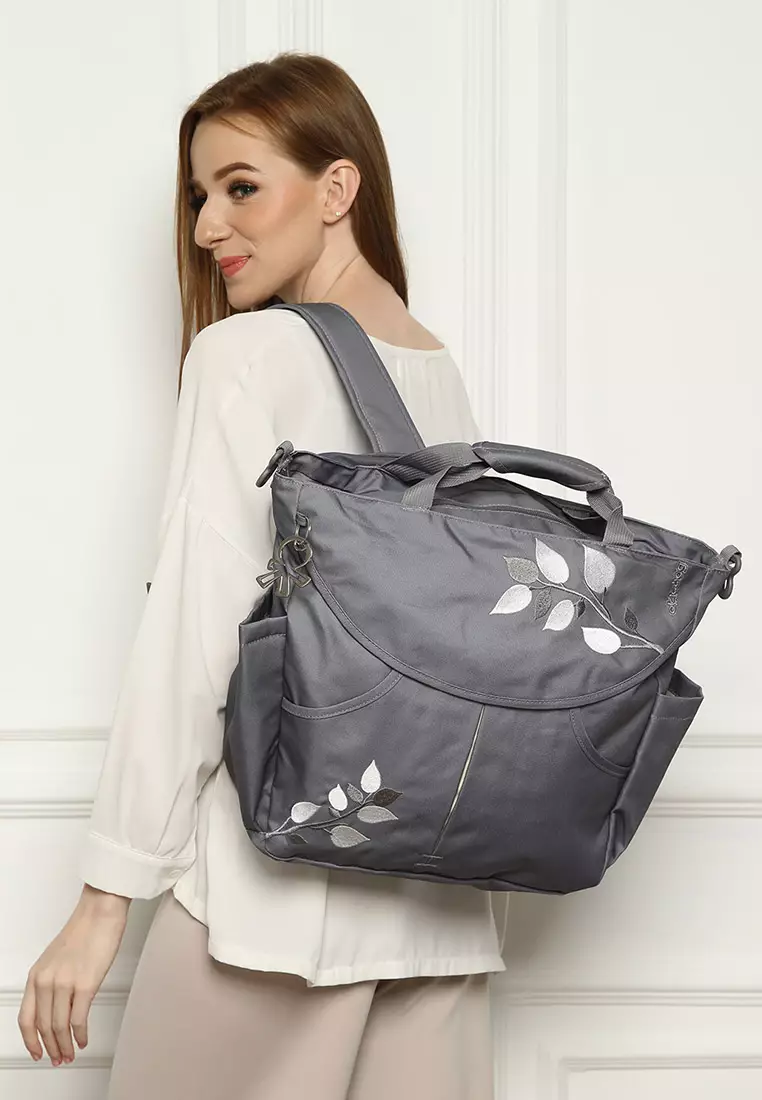Okiedog Sumo Nature Grey  3in1 diaper bag -  tas bayi