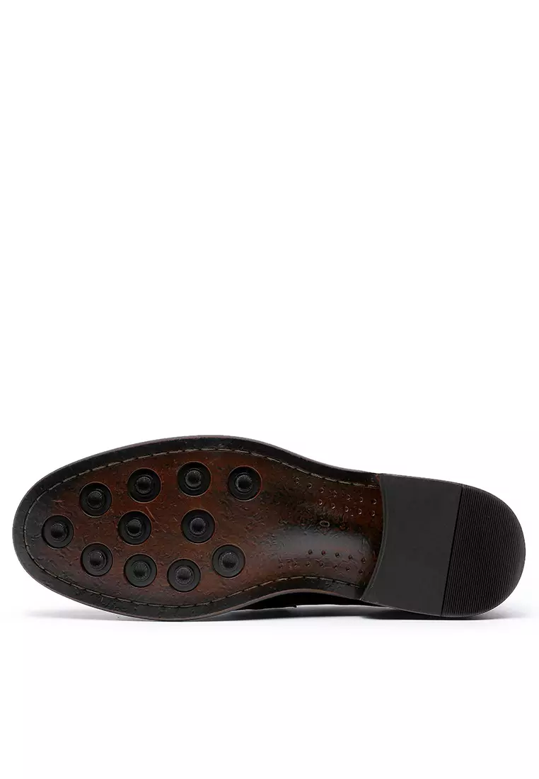 Grain Leather Penny Loafers DS1309-01-02