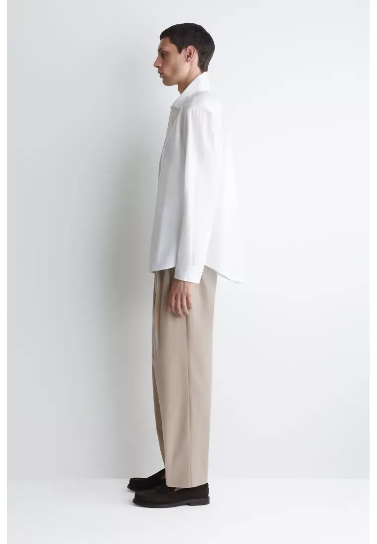 RELAXED PIMA COTTON-POPLIN SHIRT