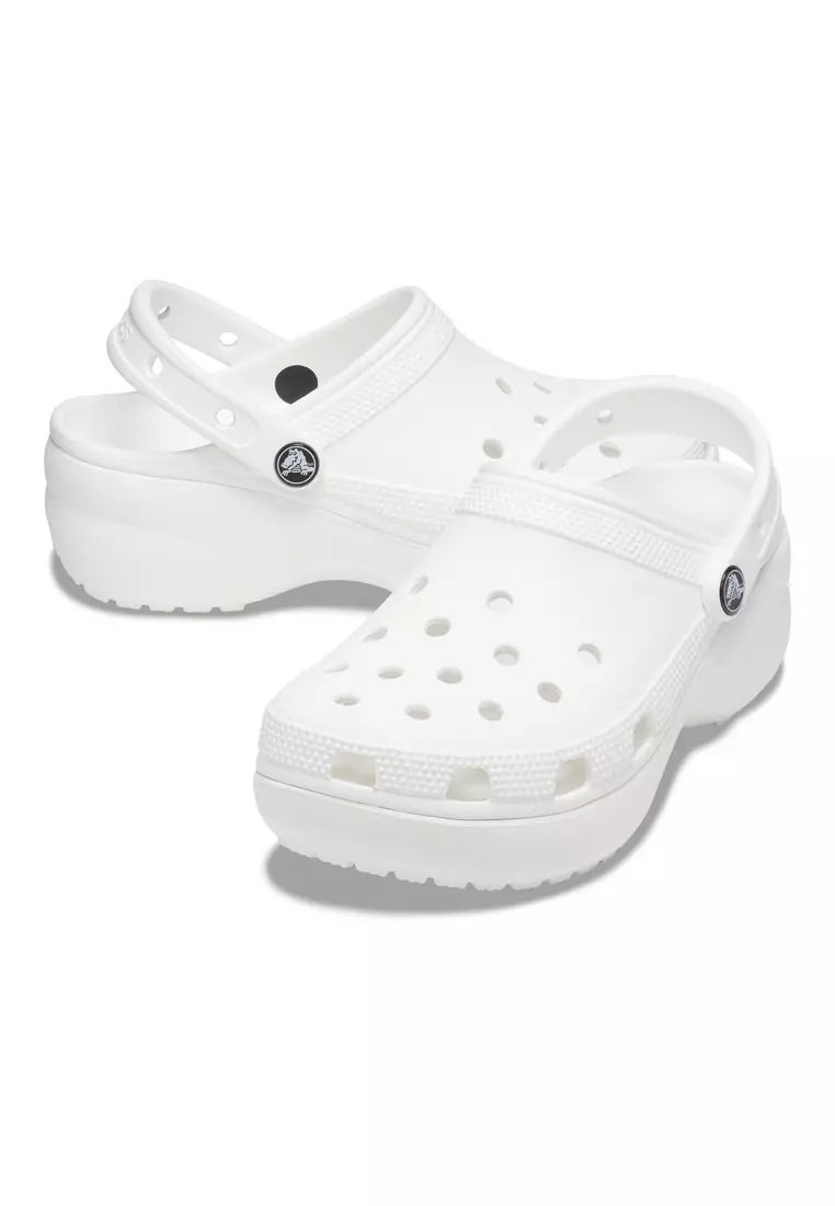 CLASSIC PLATFORM CLOG W WHITE