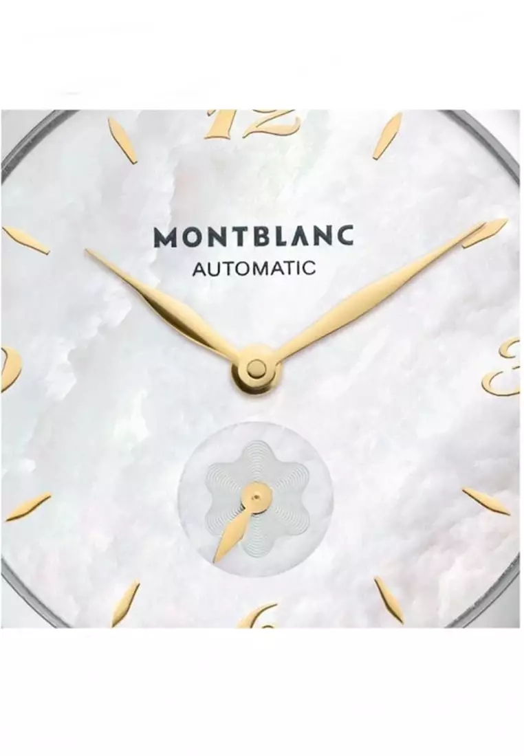 MONTBLANC 珍珠貝母面盤自動機械表 34mm 107913
