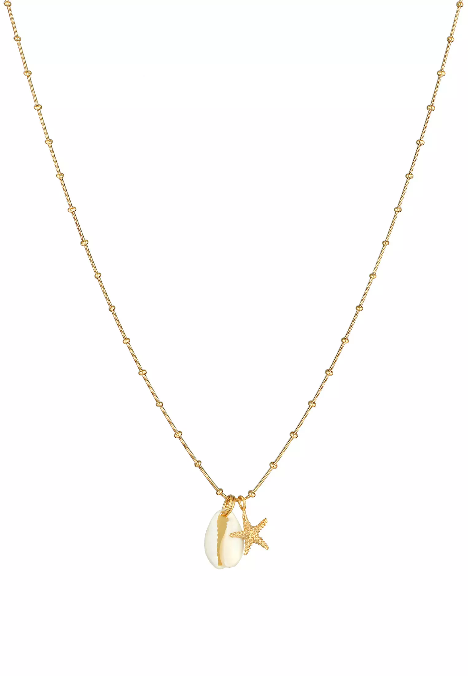 项链贝壳杉贝壳海星夏季潮流镀金