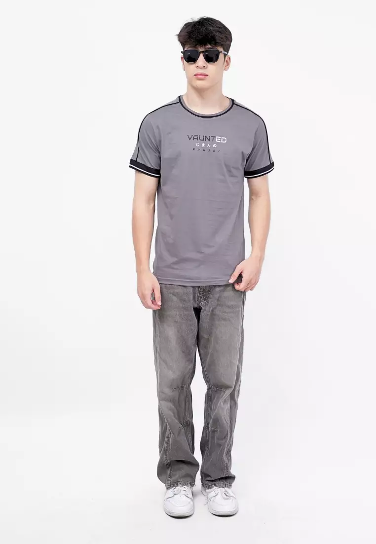 Ryusei Kaos Pria Vaunted Grey