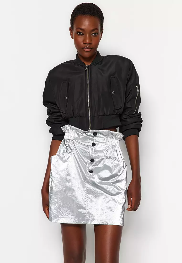 Metallic skirt where to buy discount
