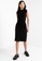 ck Calvin Klein black Merino Wool-Silk Top F64B4AA1B3C23EGS_4